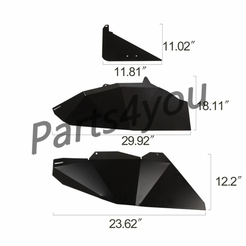 

2014-2019 POLARIS RZR FOUR DOOR 4D 900 1000 TURBO LOWER DOOR PANEL