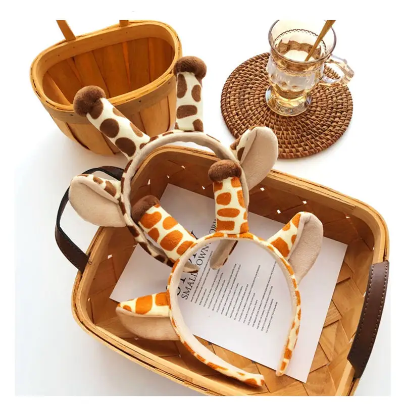 

INS style Cute cartoon Giraffe headband Wash hair band women gift all-match hair accessories