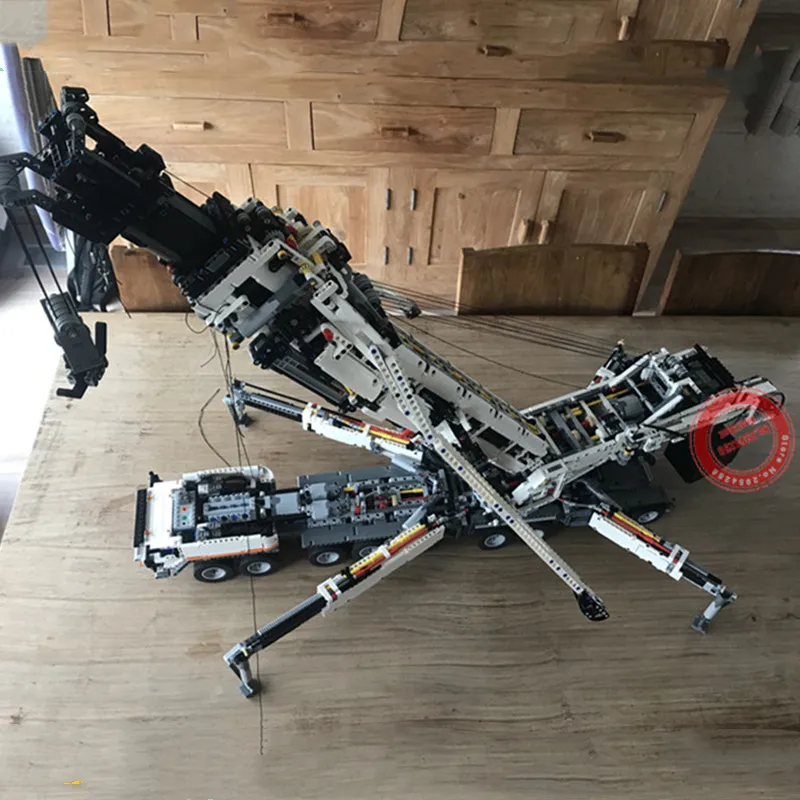 MOC RC двигатель мощность функциональный кран LTM11200 fit Technic MOC-20920 строительный комплект кирпичные блоки diy игрушка в подарок