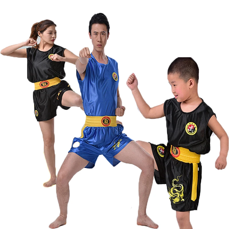 2 шт./компл. мужские и женские быстросохнущие боксерские костюмы однотонные ММА