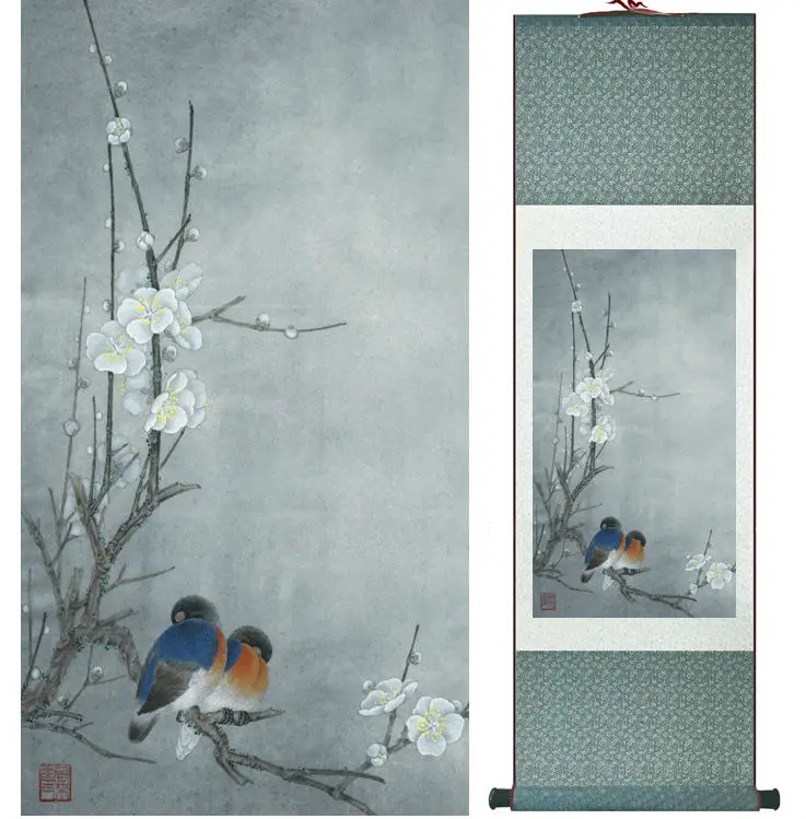 

Top quality Birds and Flower painting Chinese wash painting home decoration painting Chinese traditional art panting No.32311