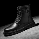 Мужская повседневная обувь, зимняя обувь, Мужская модная черная обувь высокого качества, парусиновая обувь, Мужская нескользящая обувь для мужчин