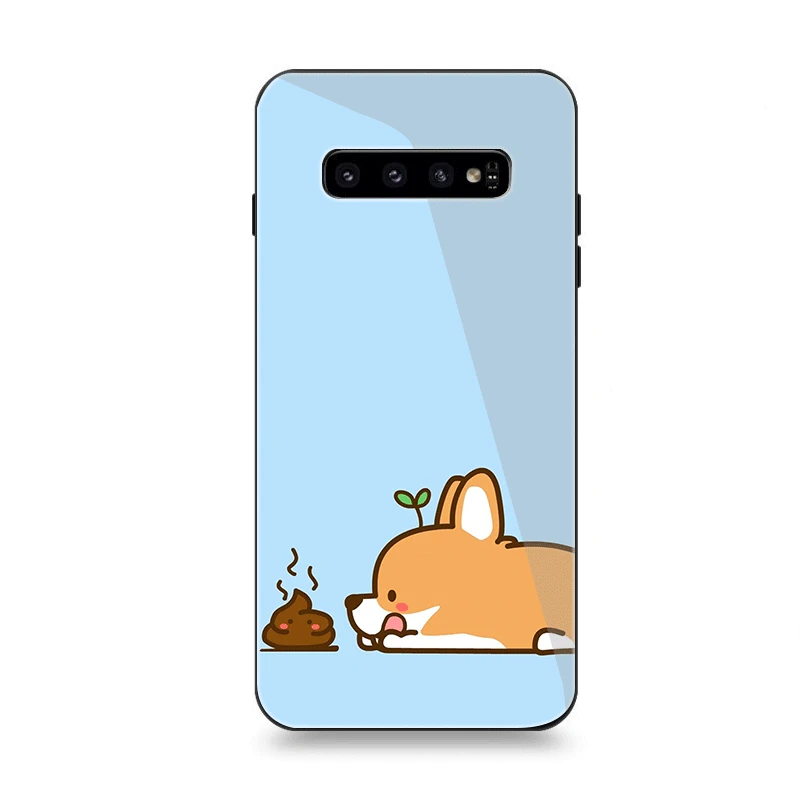 Phone Case Glass for Samsung A40 A50 A10 A20 A30 A60 A70 S10 S7 Edge S8 S9 Note 8 9 10 Plus Cover Sample Pictures Cute |