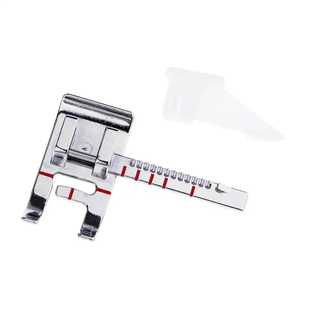 

2pcs Household Multifunctional Sewing Machine Presser Foot Measure With Ruler Feet Accessory For Sewing Machine