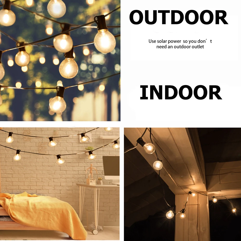 G40 лампой Эдисона для солнечный светильник аксессуары Водонепроницаемый лампа