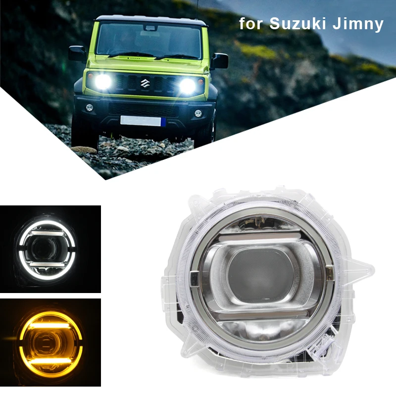 

For Suzuki Jimny 2021 2020 2019 JB74 Headlights Refit G63 Model Daytime Running Light with Signal Turning Headlight Accessories