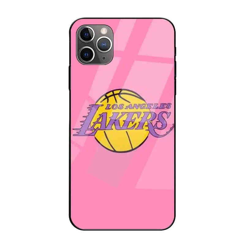 

ZFGHSHYQ Basketball Team Phone Case Tempered Glass For Iphone6plus 6S 7 7plus 8 X XS XSmax XR 11 12 Pro Max 12mini
