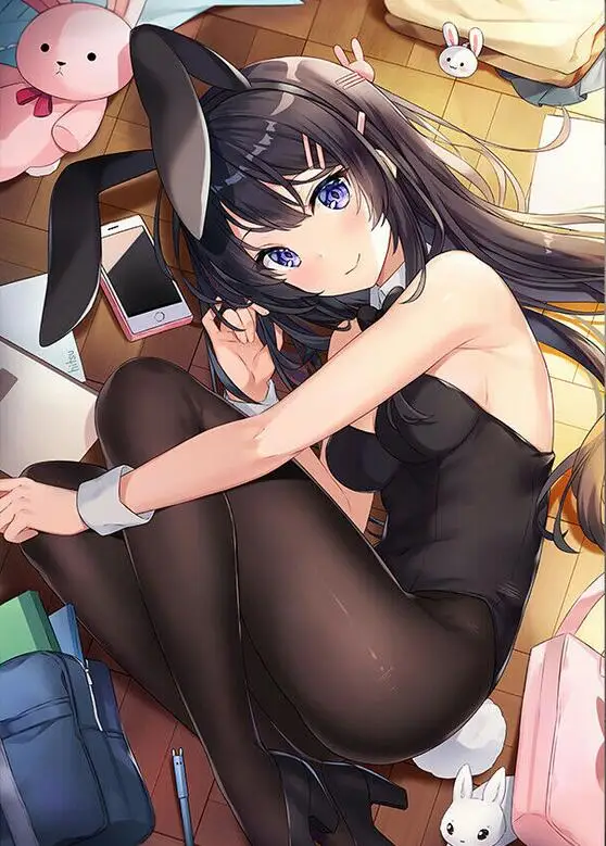 Seishun Buta Yarou Sakurajima Mai аниме художественный шелковый постер домашний Настенный