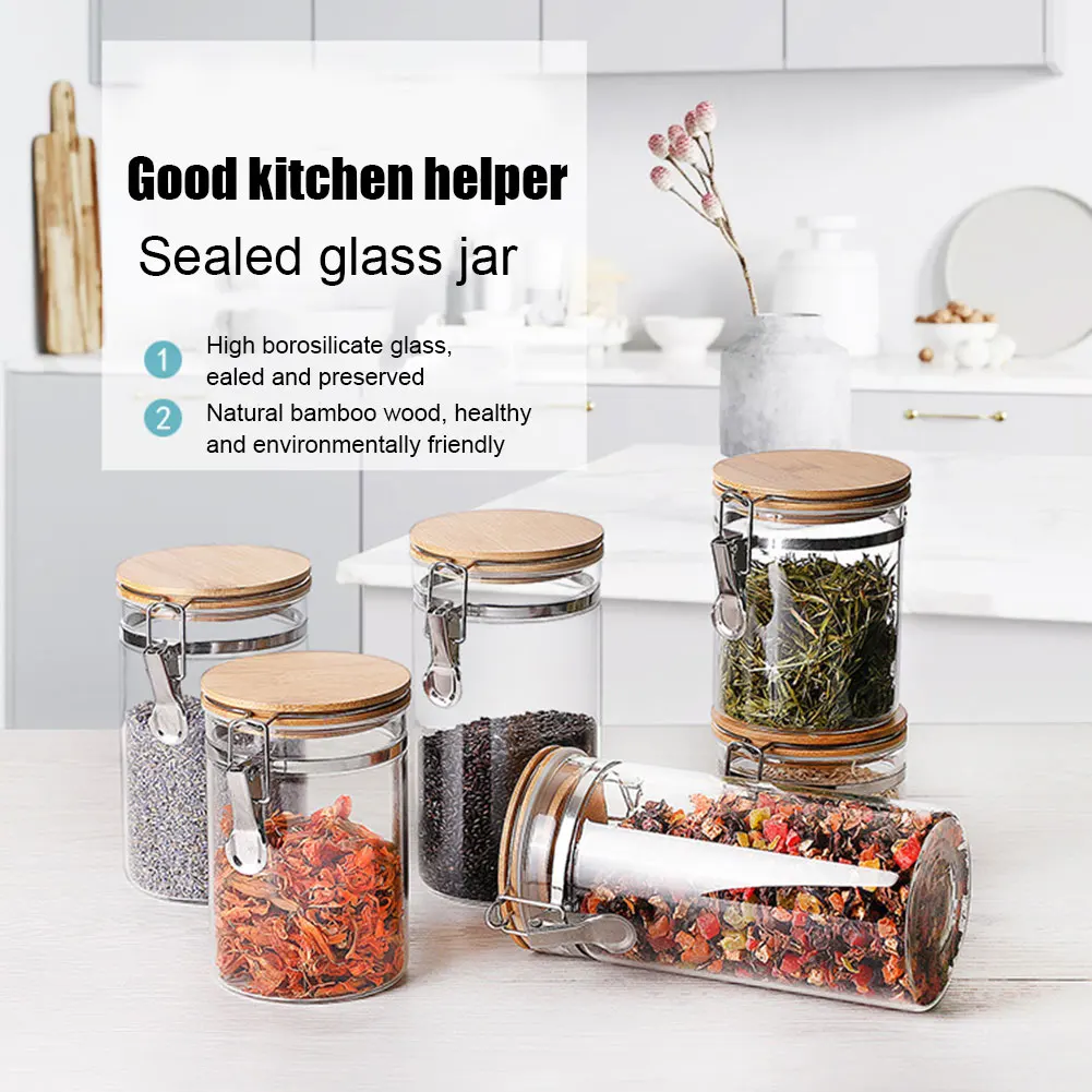 1 шт. маленькие стеклянные бутылки стеклянная банка чай кофе в зернах сахар соль