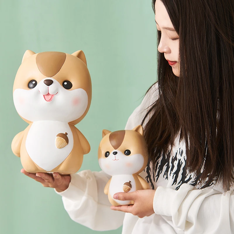 Мультфильм милая белка ребенок креативная монета копилка для денег коробка