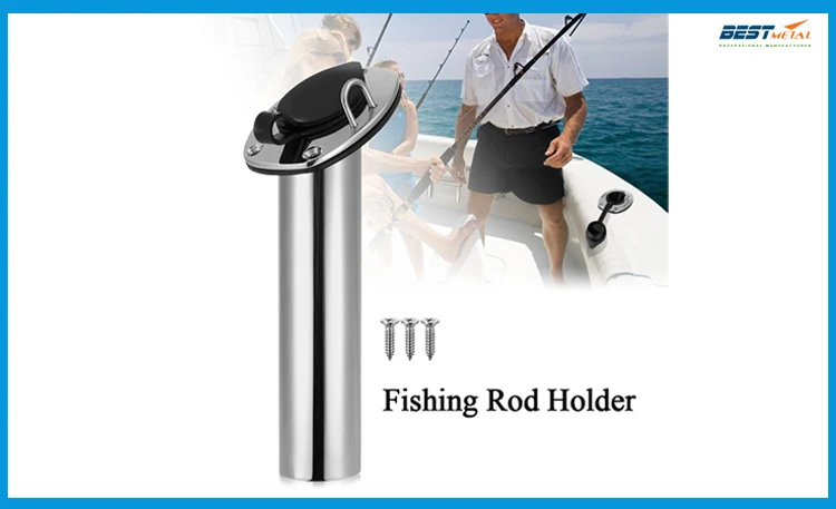 2PCS IBST LIFE Flush Mount 30 Degree stainless steel 316 oval shape flange fishing rod racks holder with ring for boat | Автомобили и