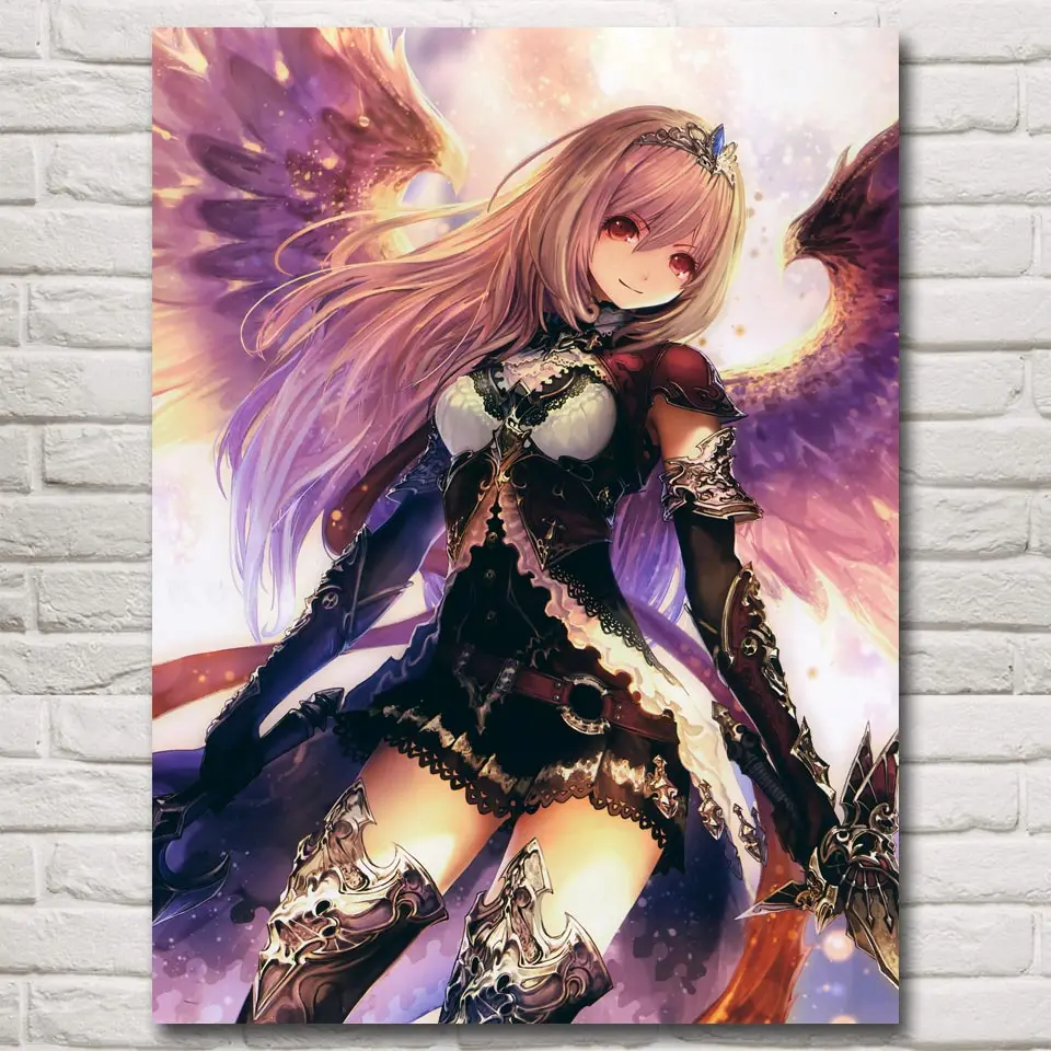 Некроманты зомби Рита Shingeki No Bahamut постеры для игры Искусство гостиная настенный