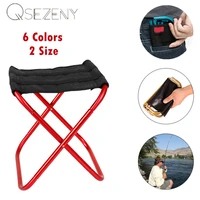 foldable folding fishing chair lightweight picnic camping chair aluminium cloth outdoor portable easy to carry outdoor furniture