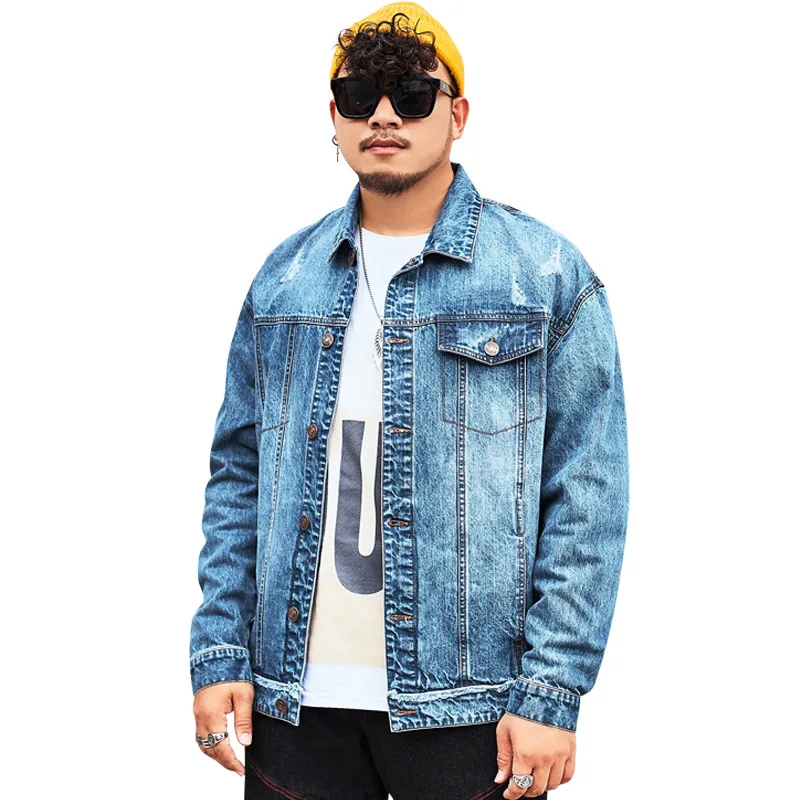 Куртка мужская джинсовая ковбойская хлопковая верхняя одежда уличный стиль