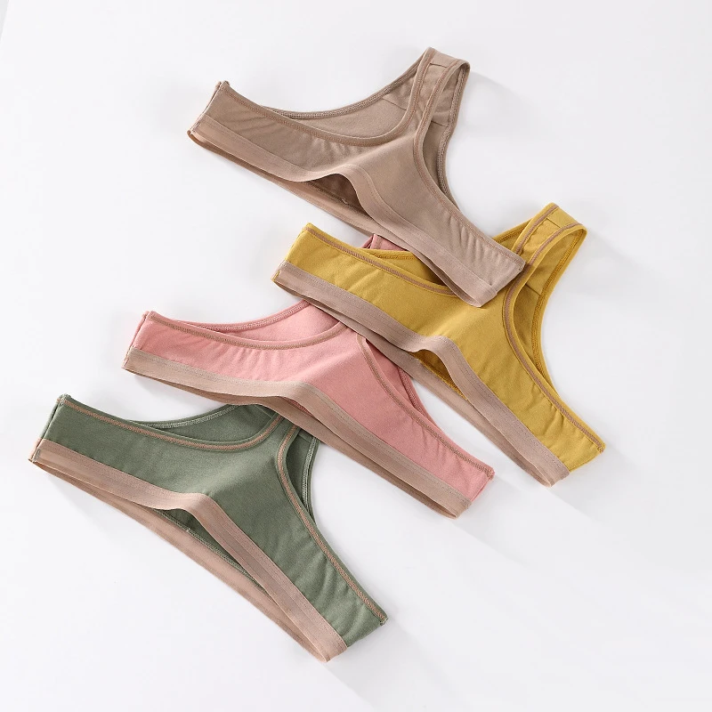 Сексуальные стринги женские хлопковые трусики сексуальное нижнее белье трусы с