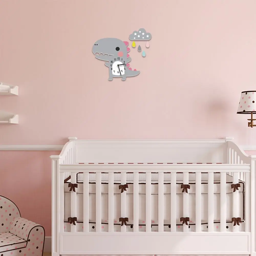 Настенные часы с милыми облаками креативные Мультяшные бесшумные стерео