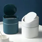 Настольная многофункциональная мини-корзина для мусора, ведро для домашнего и автомобильного хранения, аксессуары с крышкой, мусорный бак в скандинавском стиле, для гостиной и офиса