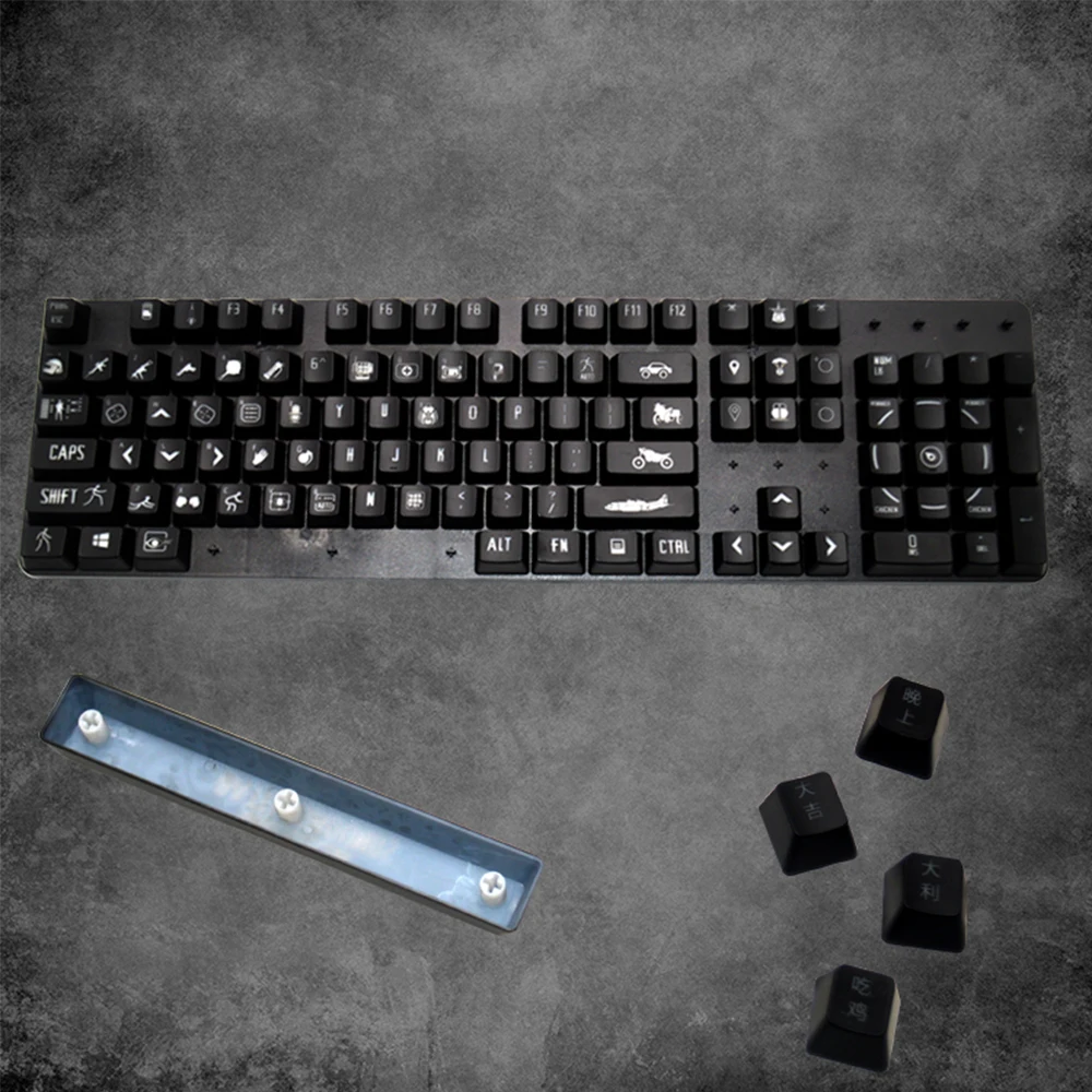 [HFSECURITY] 108 клавиш с подсветкой ABS игровые колпачки для механических ключей Cherry MX6.0