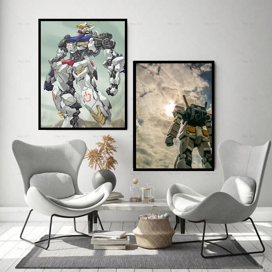 

Высококачественная Картина на холсте мобильный костюм Gundam японское популярное аниме фотокартина