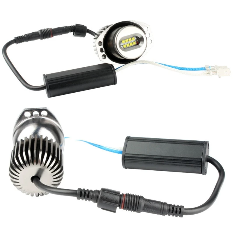 

2X 80W светодиодный ангельские глазки маркер лампы белый 6000K для BMW- E90 E91 2009-2011