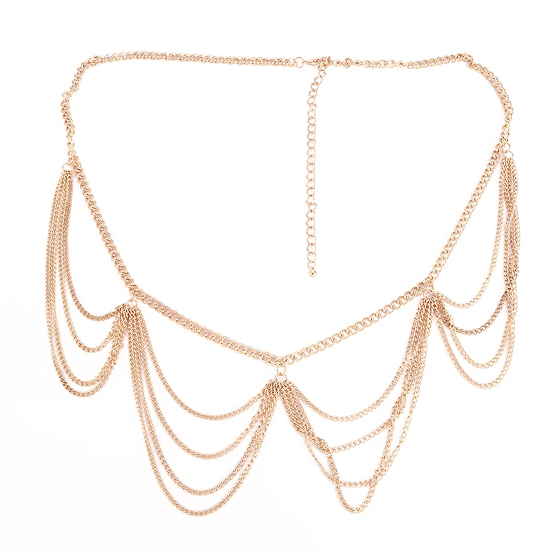 Женский пояс-цепь украшение пояс тело Длинная кисточка талия цепи Ретро стиль