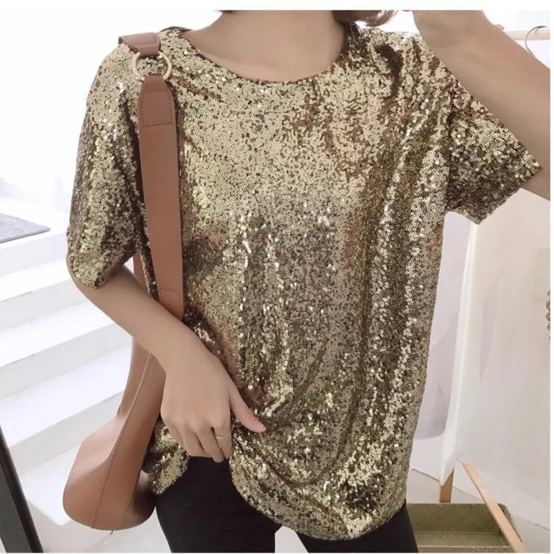 Распродажа Kpop однотонная женская футболка из спандекса в Корейском стиле с