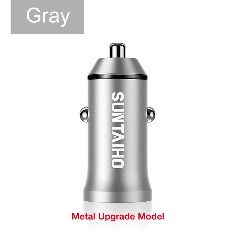 NEW Car Charger Suntaiho двойной зарядное устройство USB мини автомобильное зарядное устройство 2.4A мобильный телефон автомобильное зарядное устройство адаптер автомобильный gps Samrtphone для iPhone Xiaomi huawei - Тип штекера: NEW Car Charger