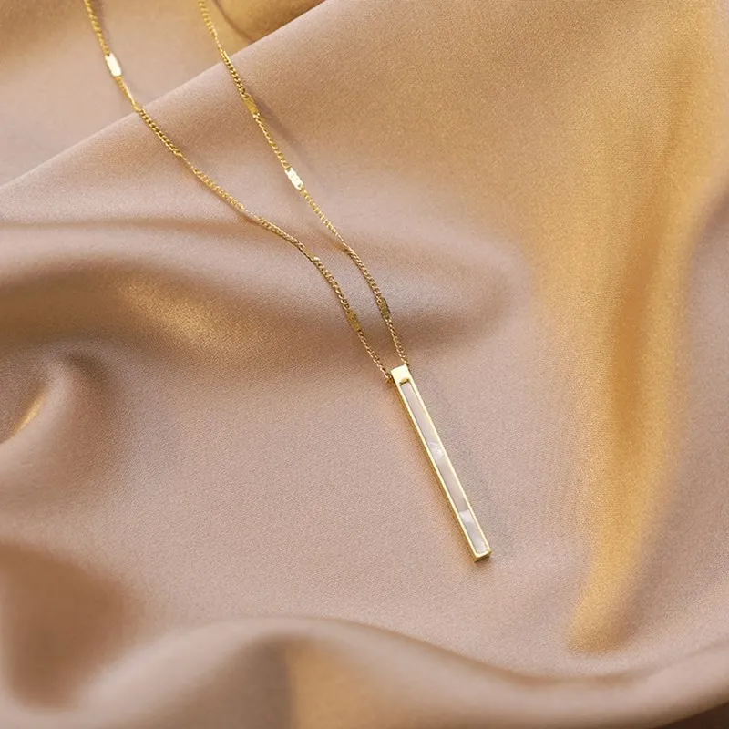 Новинка 2020 контрастное корейское модное женское ожерелье с геометрическим