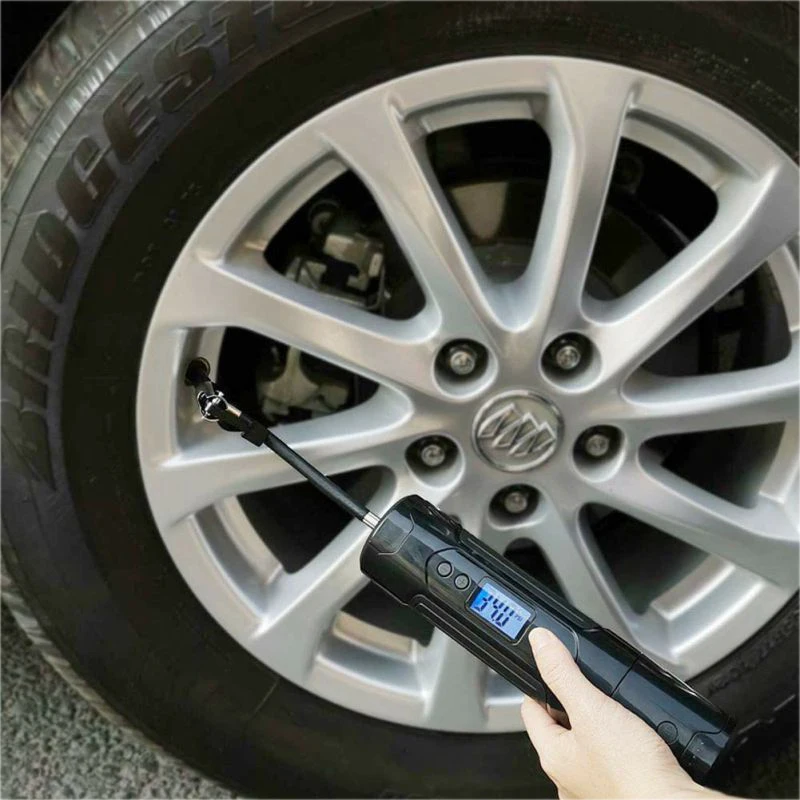 Barato Compresor De Aire Portátil Para Neumáticos, Inflador Mini Para Ruedas De Automóviles Y Bicis, Inalámbrico Y Con Batería De 12V, 150PSI