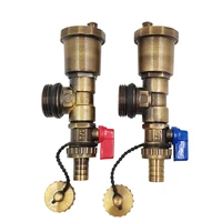 distributor vent valve automatic all copper geothermal sub collector three tail piece 1 inch water release valve