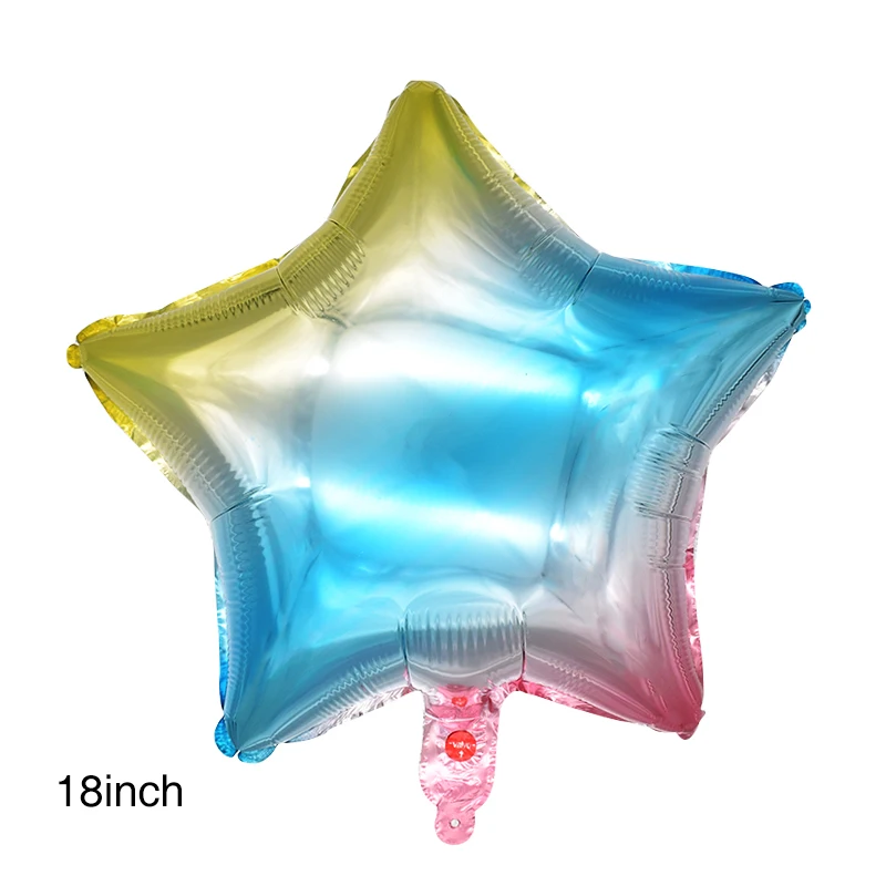 balloon 1pc 18 дюймов Алюминий пленка набор кистей с ручкой в форме единорога воздушный шар с гелием День рождения Baby Shower Единорог вечерние украшения поставки Алюминий воздушный шар - Цвет: balloon 1pc