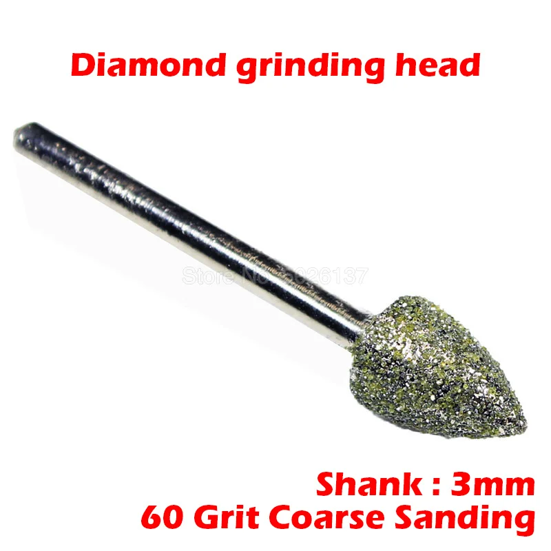 1 шт. 60 зернистая алмазная шлифовальная головка хвостовик игольчатые сверла
