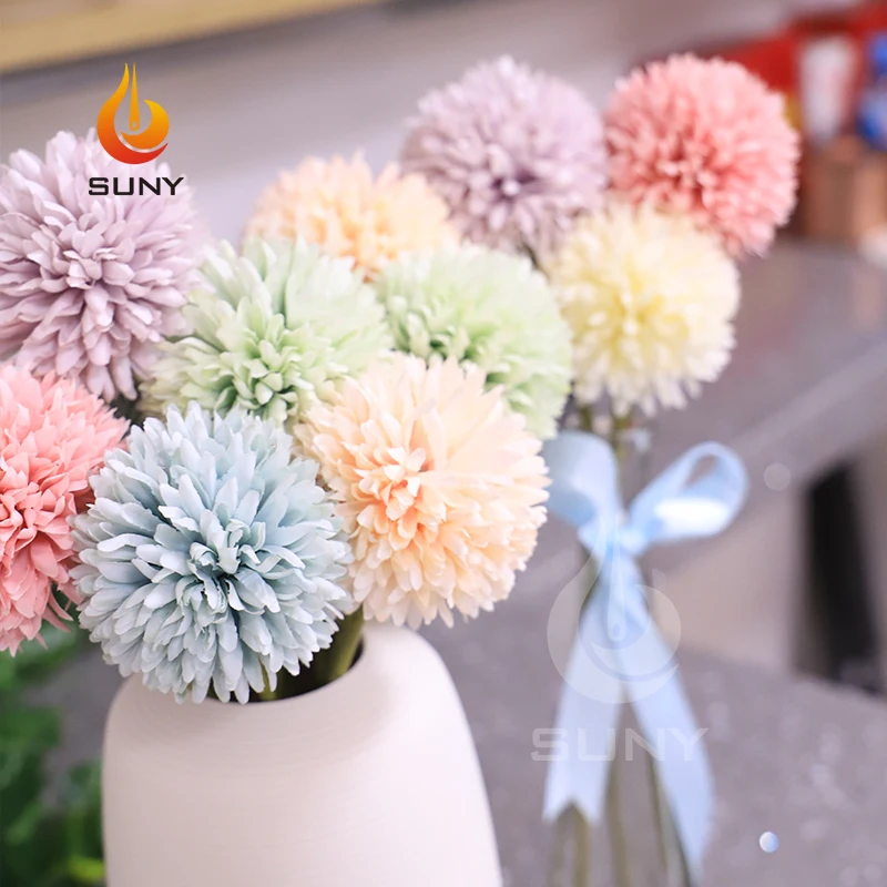 Многоцветные Искусственные цветы Одуванчик искусственные растения пластиковые