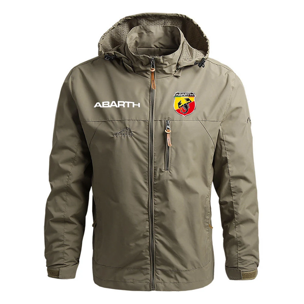 

2021 ABARTH Mens Fashion Comfortable Printing Zipper Custom England Style Movement Fitness Windproof Style Jackets
