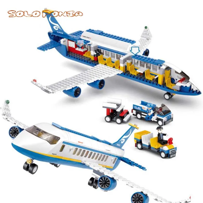 Конструктор городской самолет из 383 блоков совместимый с Lego|model aircraft|lego modelmodel building