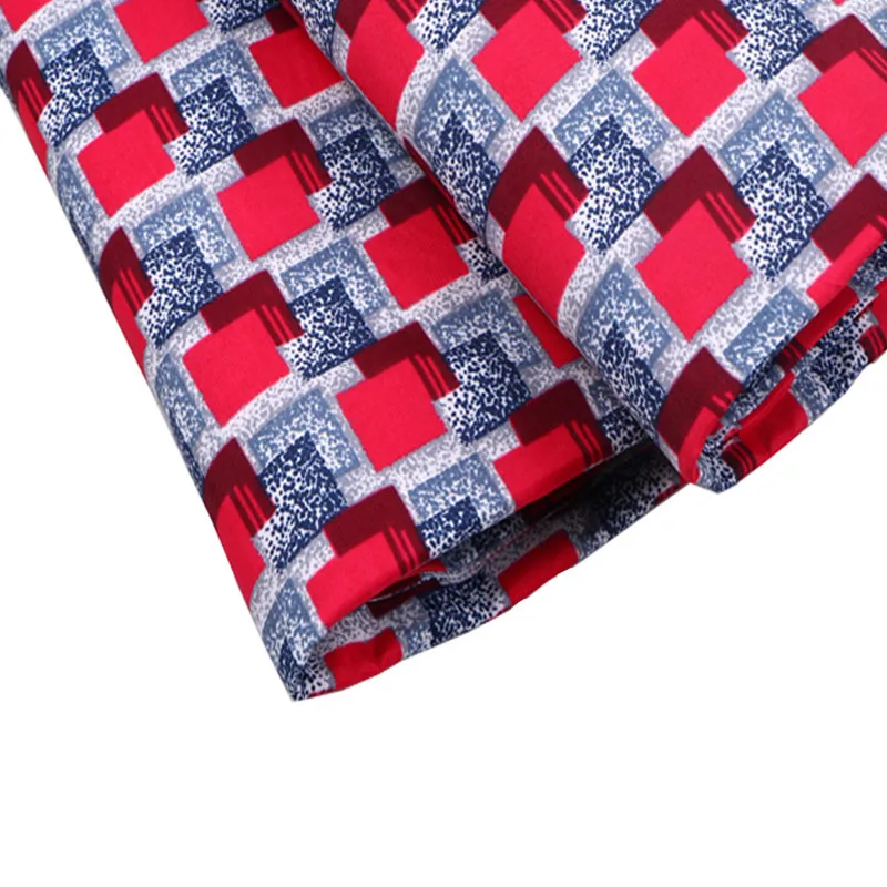 2019 африканская восковая ткань новый модный дизайн красная квадратная с принтом