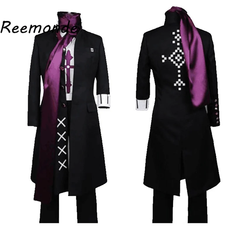 

Костюмы для косплея гандхам Танака из 2 предметов Danganronpa, пальто, брюки, униформа Сарфа, парики, обувь из синтетического волоса, полный компле...