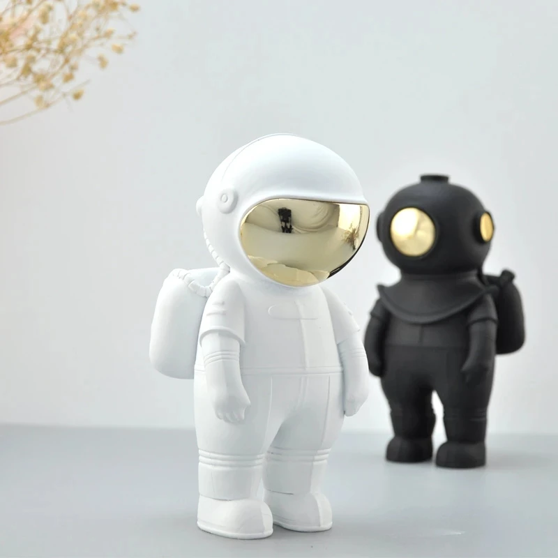 

Astronaut Model Sculpture Resin Crafts Spaceman Creative Astronaut Statue Fashion Nordic Home Furnishing Decoration