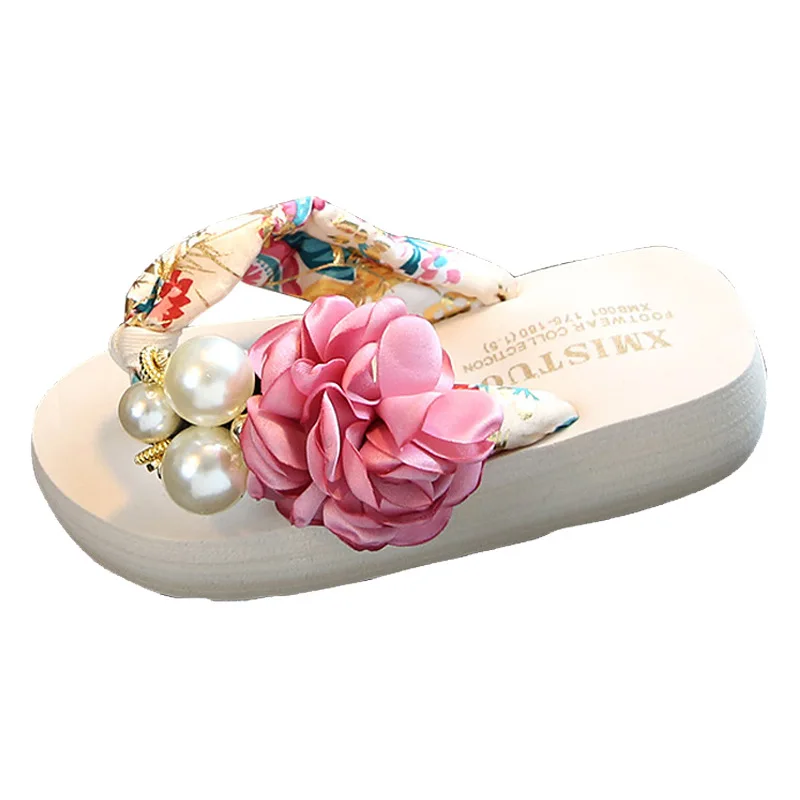

Sky toy2020 Summer New Non-slip Children Flip-flops Girls Fashion Beach Shoes Flip-flops Sandals Fashion Flowers Girls Slippers