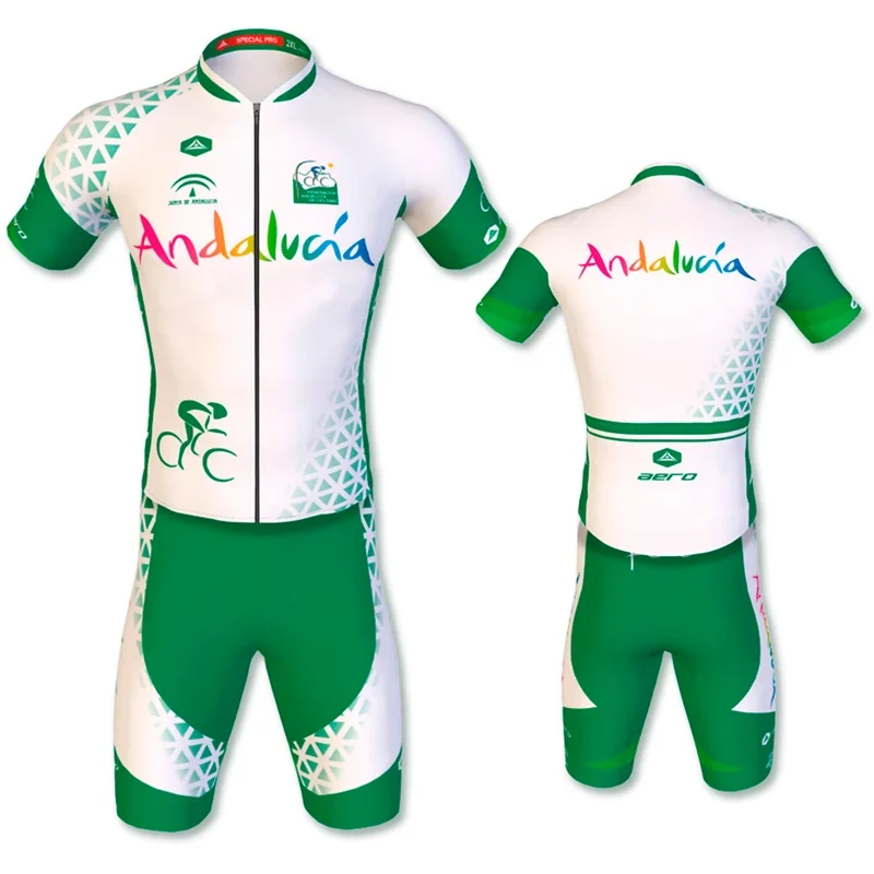2021 Велоспорт Андалусия команда Джерси велосипедные шорты одежда Ropa Ciclismo мужские