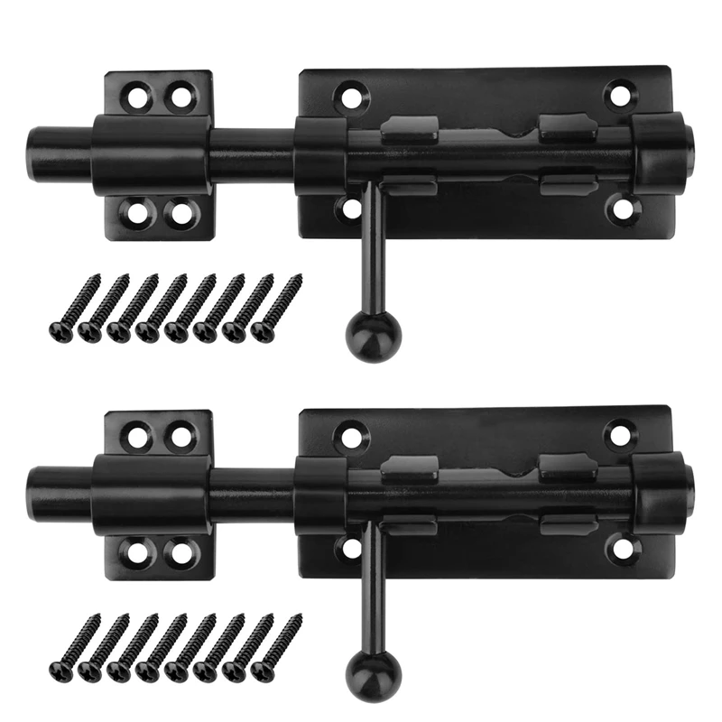 

2Pcs Heavy Duty 304 Stainless Steel Latches 14mm Dia Solid Barrel Bolt Sliding Door Bolt for Barn Fence Shed Basement