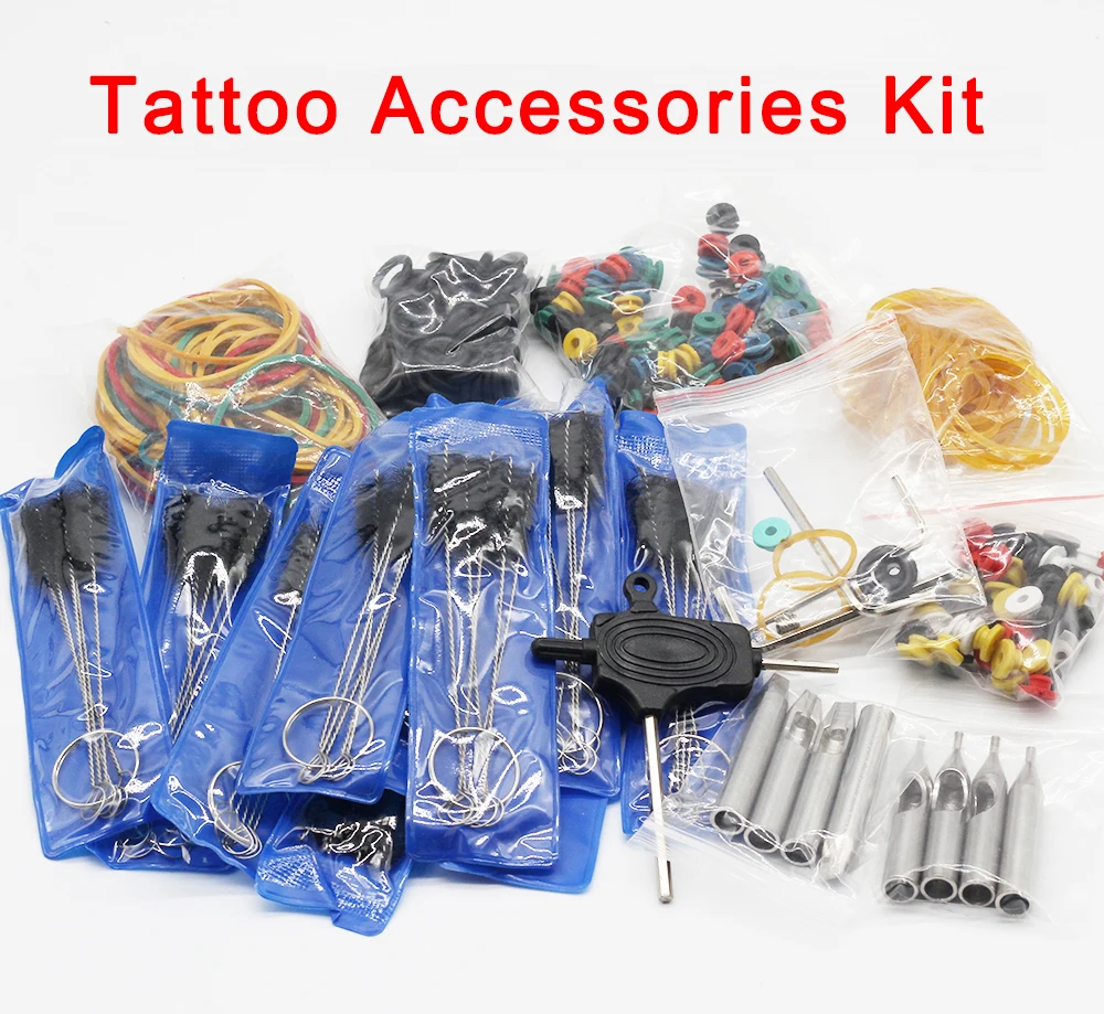 

Tattoo Accessories kit Tattoo Rubber Bands 50pcs Tattoo O-rings 50pcs Grommets Professional Tattoo Accesories Kit