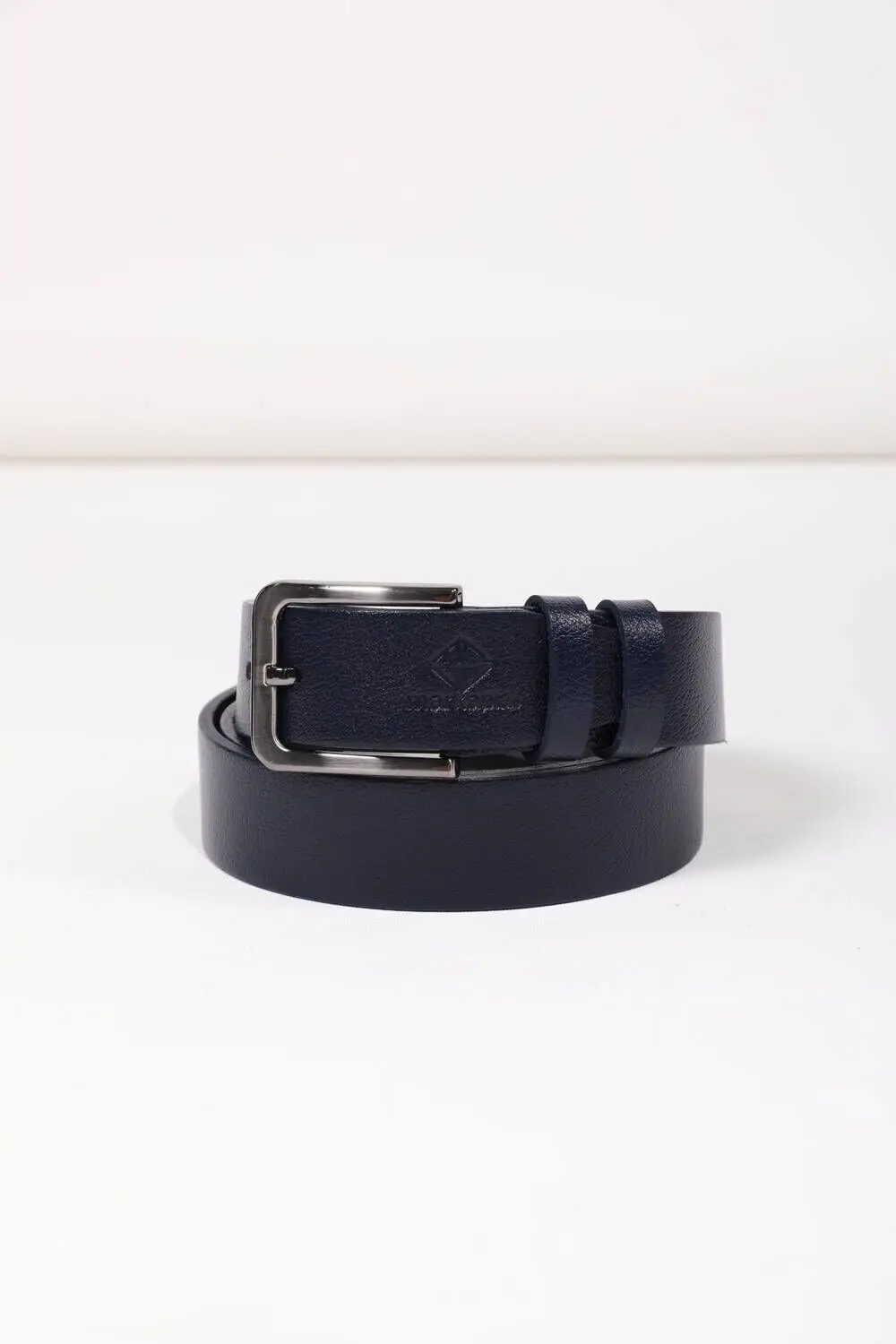 

Printed Navy Blue Men 'S Genuine Leather Belt