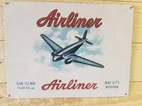 airliner cigar advertisement reproduction metal sign vintage aluminum metal signs tin plaques wall poster