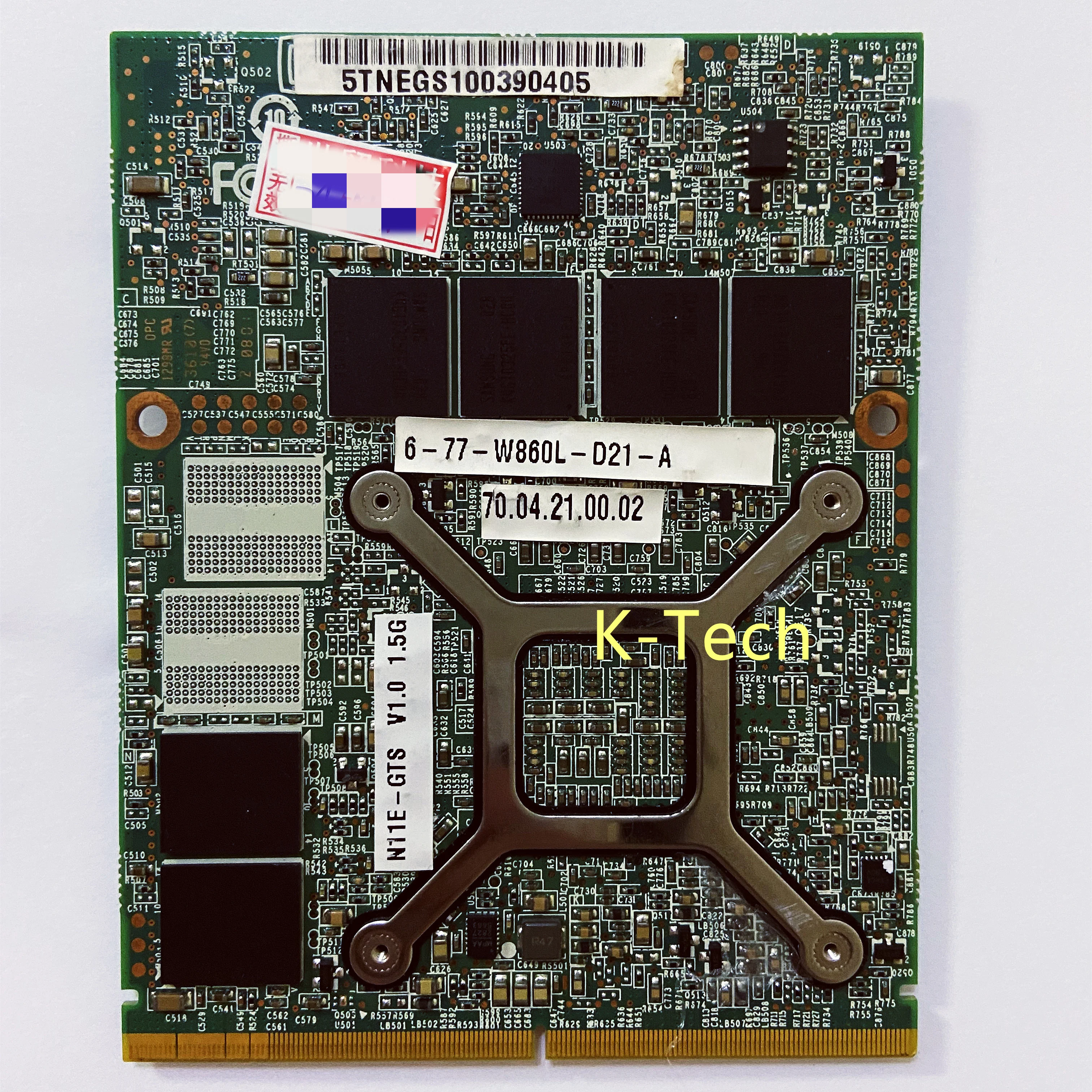 Оригинальная графическая Видеокарта GTX 470M GTX470M N11E-GTS-A1 1 5 GB для Clevo W860L P150HM P170HM X511 F59X