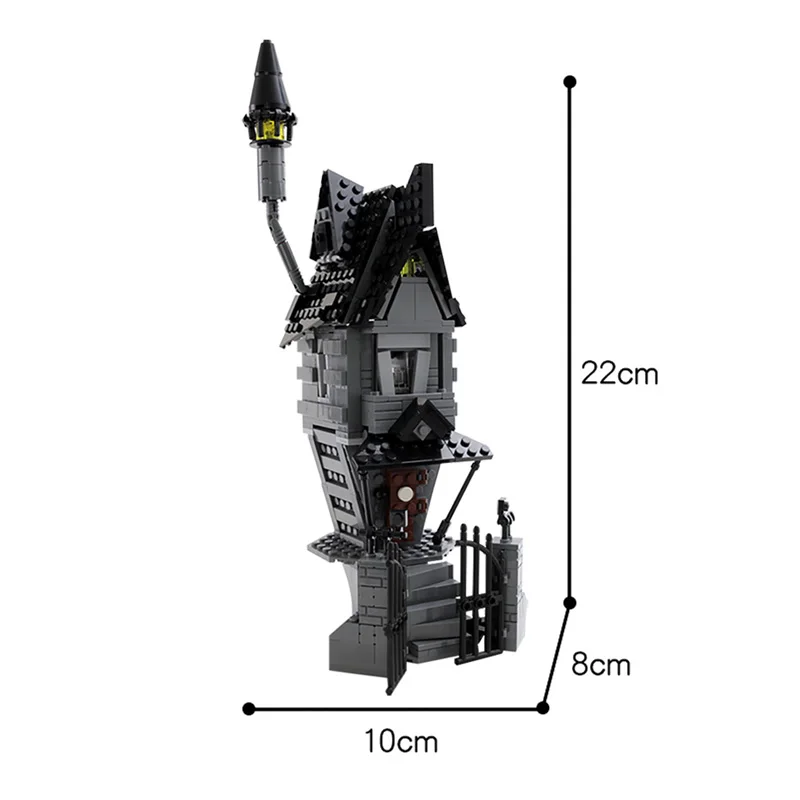 

Diy Cartoon Anime Jack Skellington's House - Nightmare Before Christmas model Moc Modular building creative blocks kids toys