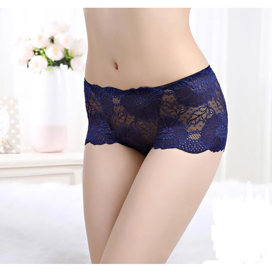 

Cotton Lace Sexy Underwear Ladies Transparent Lace Briefs Plus Size L-3XL High Quality Hollow Out Breathable Panties Hot