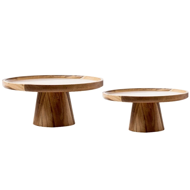 

Wood Tray for Fruit Cake Dessert Stand Table Home Decor Photography