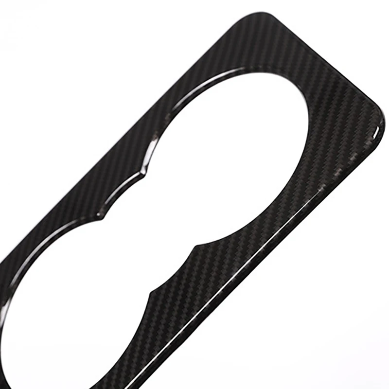 Carbon Fibre Rear Seat Water Cup Holder Panel Cover Trim Frame Car Accessories for F-Pace X761 XE X760 XF X260 | Автомобили и