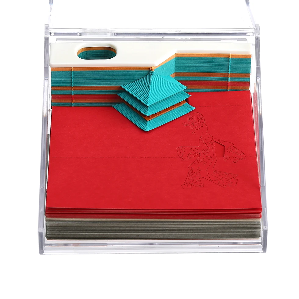 Креативный милый 3d блокнот архитектурный креативный для записей с резьбой